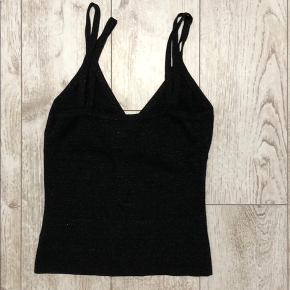 Worthington small metallic knit ribbed top - Picture 4 of 4